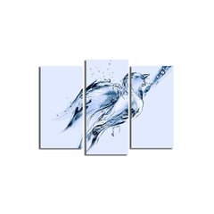 Kolmeosaline reproduktsioon Vesi hind ja info | Seinapildid | kaup24.ee