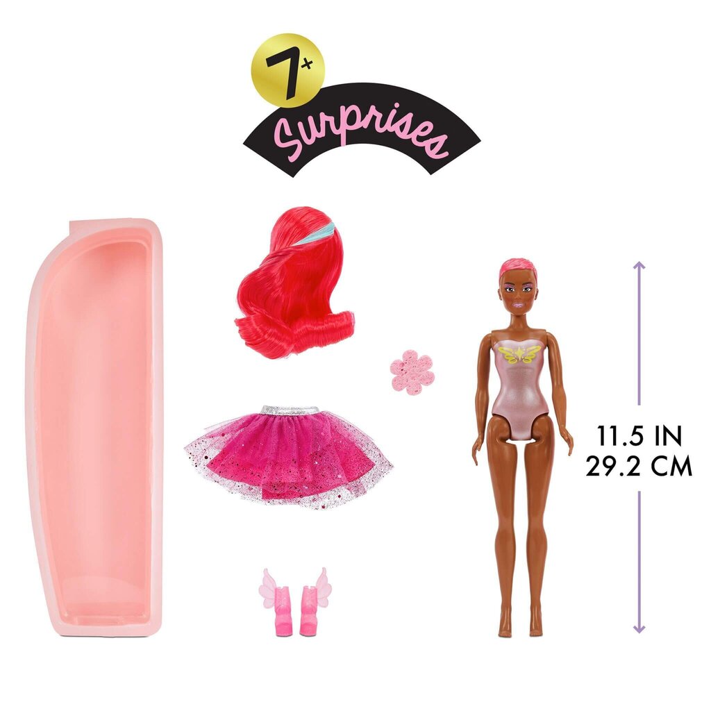 Nukk Dream Ella Color Change Surprise Fairies - Yasmin - Pink 29 cm Fashion Doll (578024) цена и информация | Tüdrukute mänguasjad | kaup24.ee