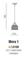 Azzardo rippvalgusti Mora 1 AZ2109 hind ja info | Rippvalgustid | kaup24.ee