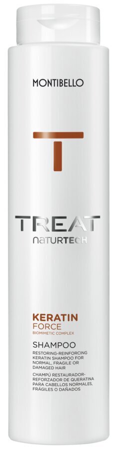 Taastav šampoon Montibello TREAT NaturTech Keratin Force (300ml) hind ja info | Šampoonid | kaup24.ee