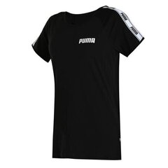 Naiste vabaaja T-särk Puma Tape Tee W Puma Black 84725001, must hind ja info | Naiste T-särgid, topid | kaup24.ee