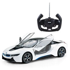 Puldiga juhitav mudelauto Rastar 1:14 BMW I8, 71060 цена и информация | Игрушки для мальчиков | kaup24.ee