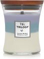 WoodWick lõhnaküünal Trilogy Calming Retreat, 275 g