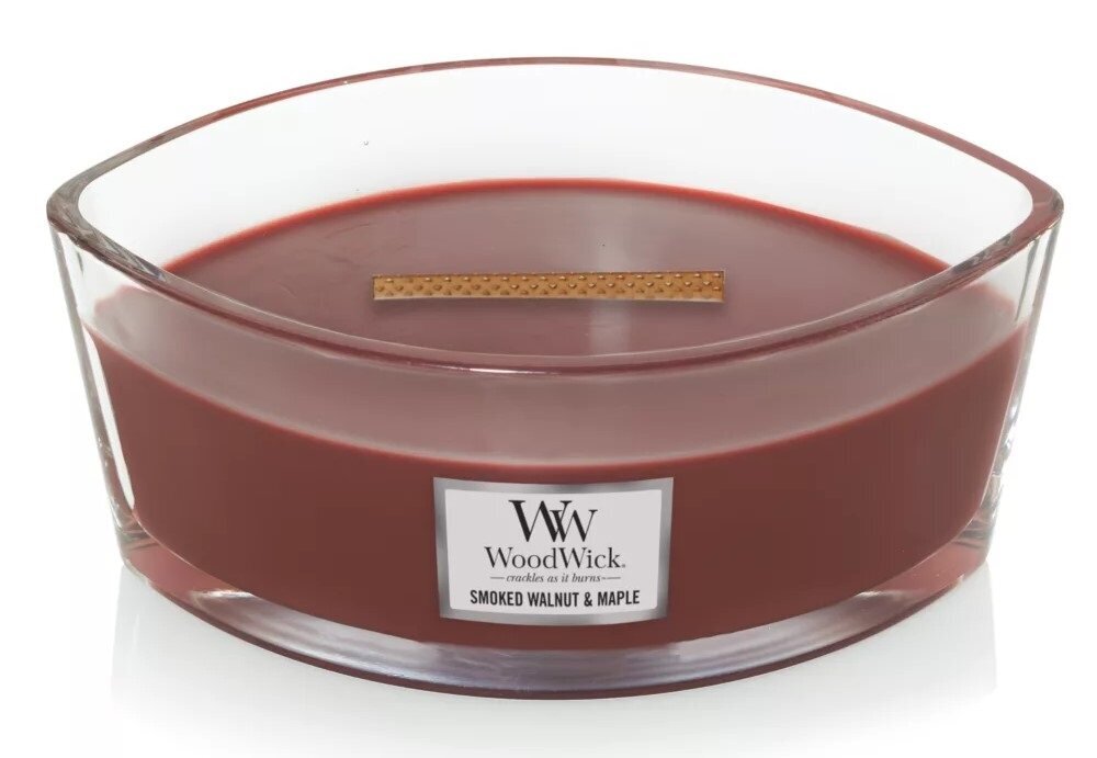 WoodWick lõhnaküünal Smoked Walnut & Maple, 453,6 g hind ja info | Küünlad, küünlajalad | kaup24.ee