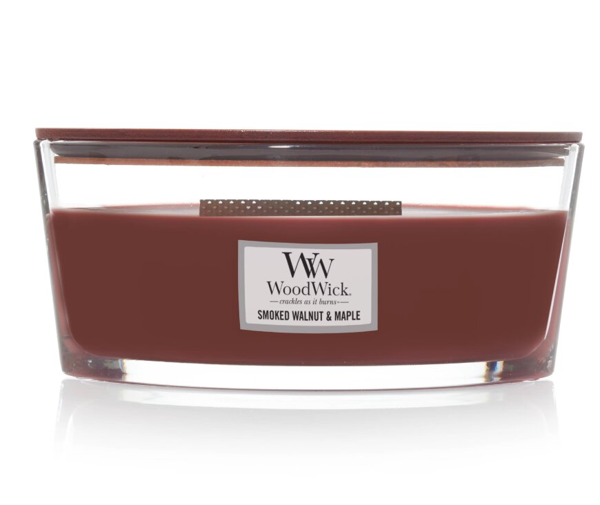 WoodWick lõhnaküünal Smoked Walnut & Maple, 453,6 g hind ja info | Küünlad, küünlajalad | kaup24.ee