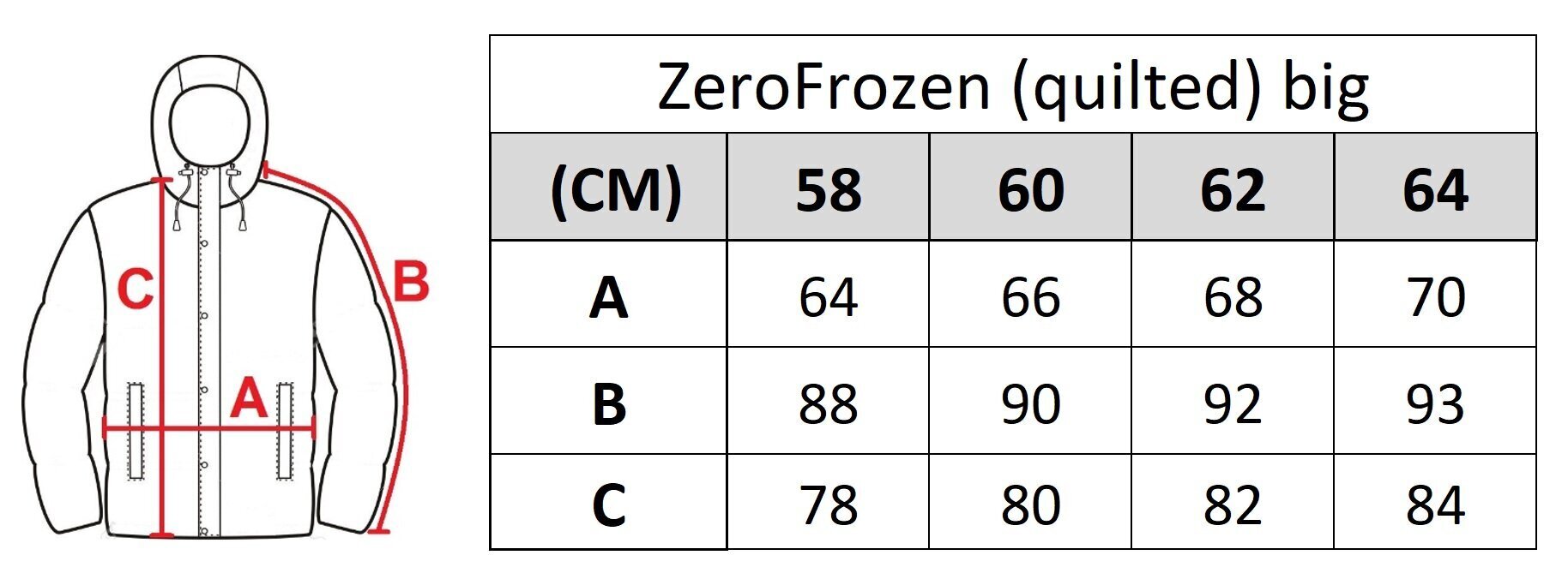 Meeste jope Zero Frozen 135-big hind ja info | Meeste joped | kaup24.ee