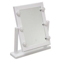 LED косметическое зеркало Hollywood 37x40 см цена и информация | Аксессуары для ванной комнаты | kaup24.ee