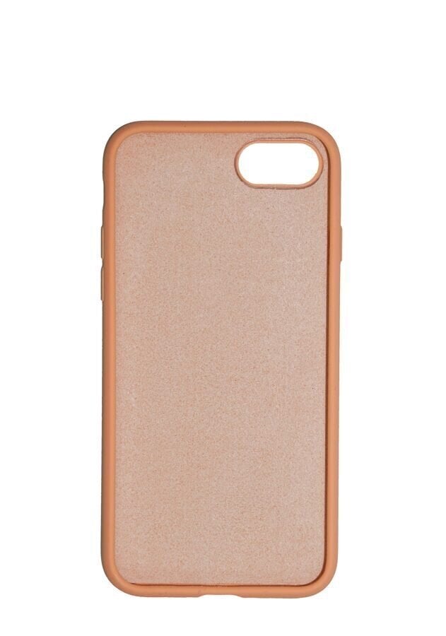 Full protection Set - silikoonist ümbris oranž (salmon) + ekraani kaitseklaas telefonile iPhone 7/8, valge hind ja info | Ekraani kaitsekiled | kaup24.ee