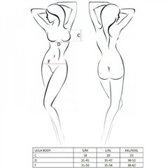 Passion Seksikas Body - Leila - Must - L/XL hind ja info | Naiste sekspesu | kaup24.ee
