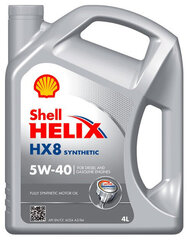 Mootoriõli Shell Hellix HX8 5W-40, 4L hind ja info | Mootoriõlid | kaup24.ee