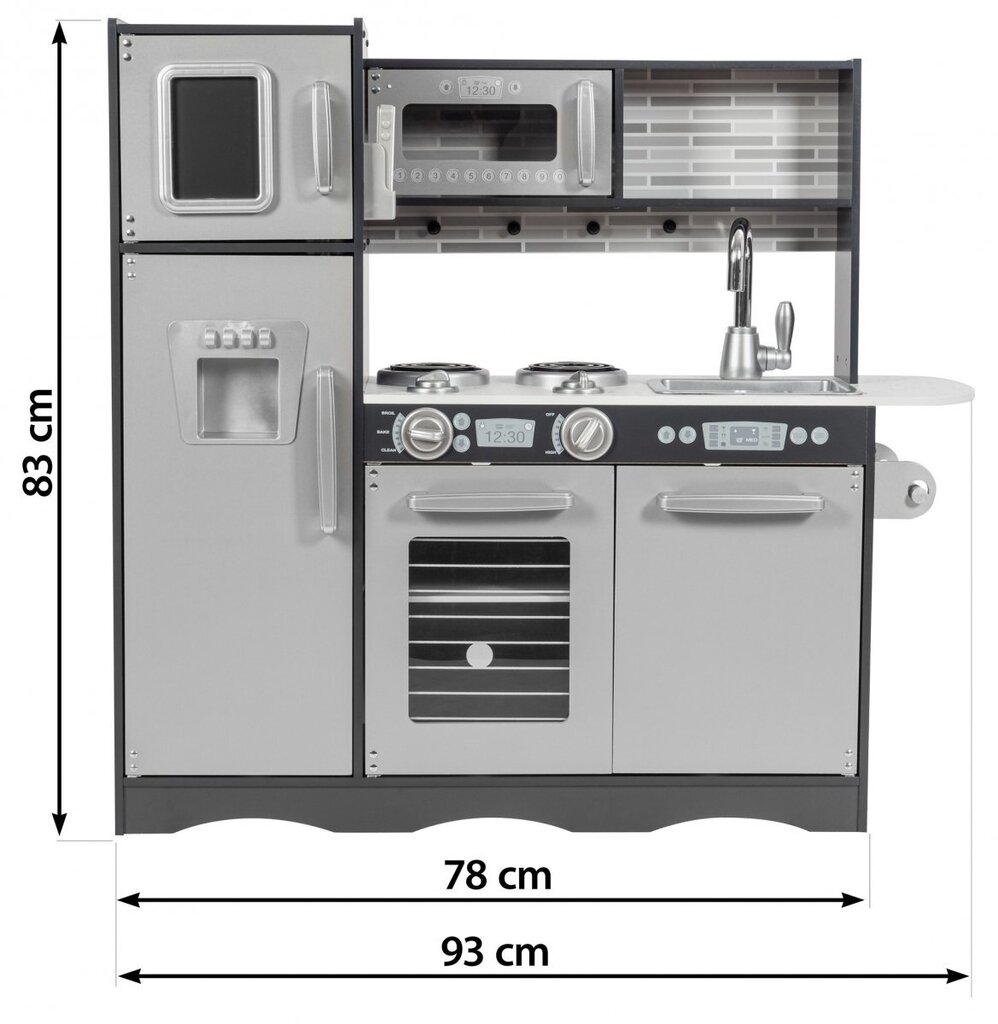 XXL puidust köök LED-valgustite, põlle ja tarvikutega цена и информация | Tüdrukute mänguasjad | kaup24.ee