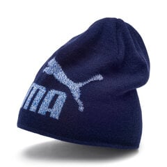 Müts meestele Puma Ess Logo Beanie Peacoat 02233003, sinine цена и информация | Мужские шарфы, шапки, перчатки | kaup24.ee