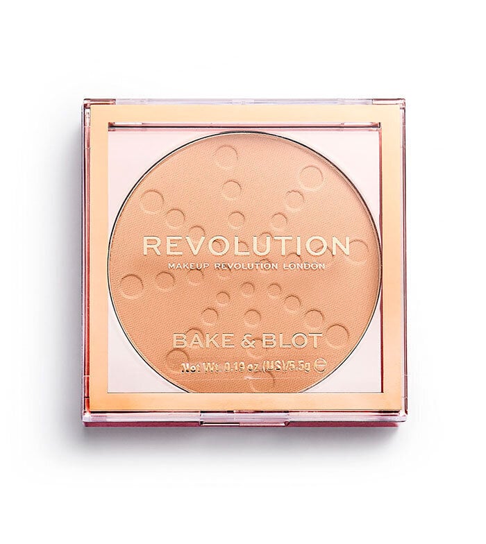 Kompaktpuuder Makeup Revolution Bake&Blot Powder Beige, 5.5 g hind ja info | Jumestuskreemid, puudrid | kaup24.ee