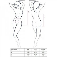 Passion Seksikas Body - Trixy - Must - L/XL цена и информация | Сексуальное женское белье | kaup24.ee