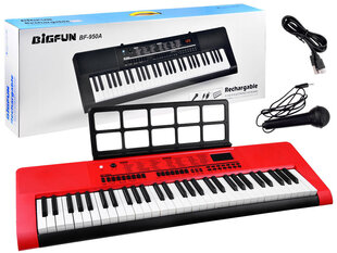 Детский синтезатор с микрофоном BF-950A, красный цена и информация | Развивающие игрушки | kaup24.ee