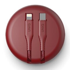 Кабель UNIQ MFI Halo USB-C-Lightning 18 Вт, убирающийся нейлон 1,2 м синий/морской синий цена и информация | Кабели для телефонов | kaup24.ee