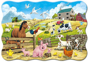 Puzzle 20 Animals on the Farm 02429 цена и информация | Пазлы | kaup24.ee
