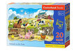 Puzzle 20 Animals on the Farm 02429 hind ja info | Pusled | kaup24.ee