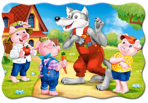 Puzzle 20 Three Little Pigs 02399 hind ja info | Pusled | kaup24.ee