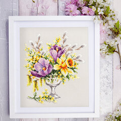 Tikkimiskomplekt Magic Needle 100-002 "Spring Bouquet" hind ja info | Tikkimistarvikud | kaup24.ee