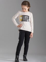 Tüdrukute pluus, beež цена и информация | Рубашки для девочек | kaup24.ee