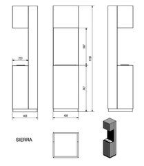 Biokamin Sierra, valge hind ja info | Kaminad | kaup24.ee