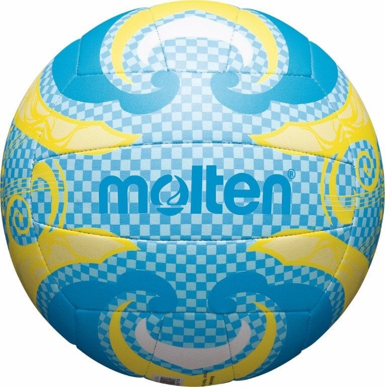 Rannavõrkpalli pall MOLTEN V5B1502, sinine / kollane цена и информация | Võrkpalli pallid | kaup24.ee