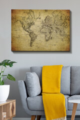 Репродукция Карта мира цена и информация | Настенные деревянные декорации | kaup24.ee
