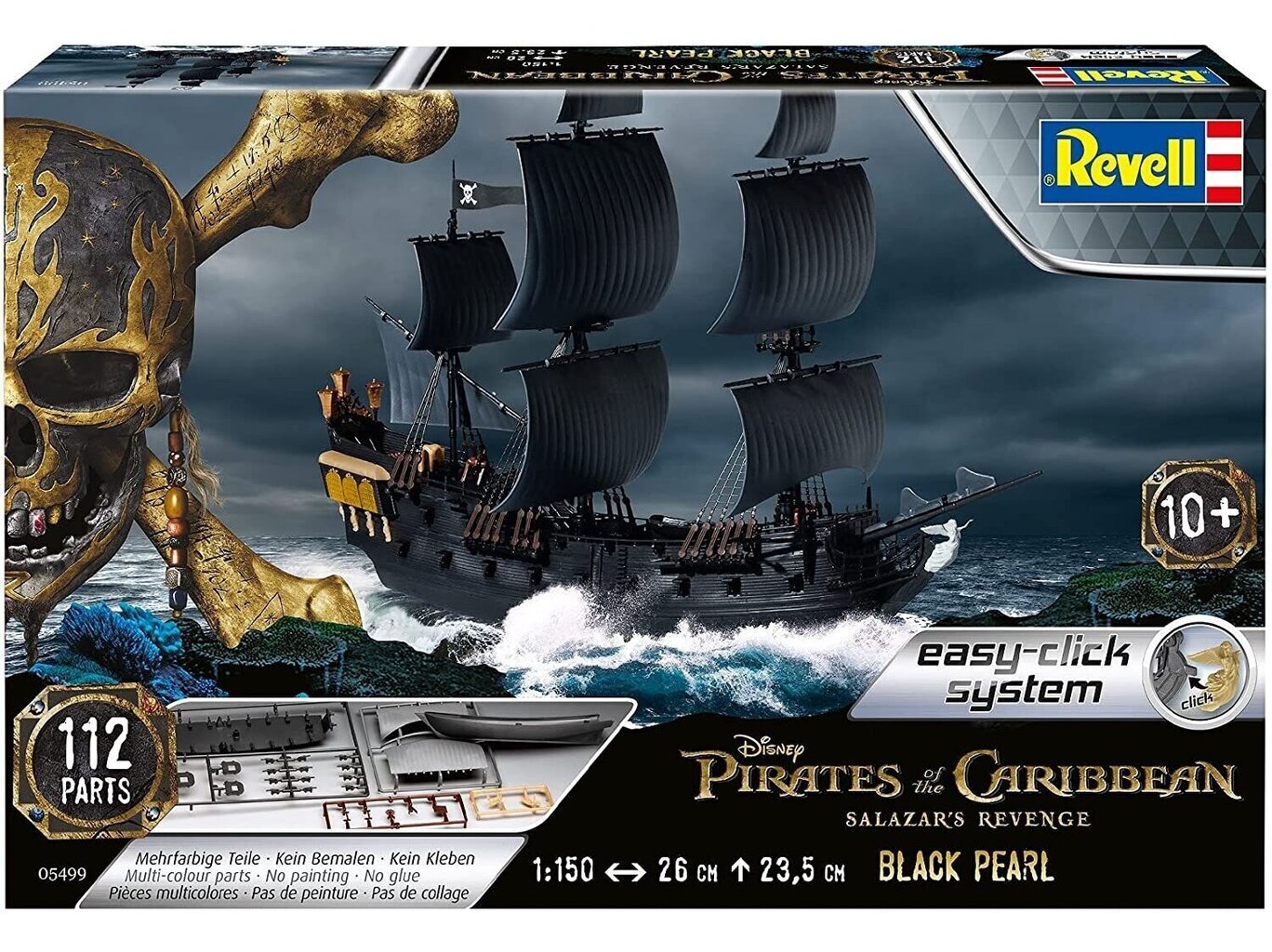 Revell - Black Pearl (easy-click), 1/150, 05499 цена и информация | Klotsid ja konstruktorid | kaup24.ee