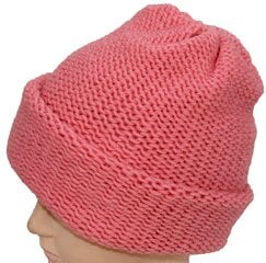 Вязаная двойная шапка, розовая цена и информация | Женские шапки | kaup24.ee
