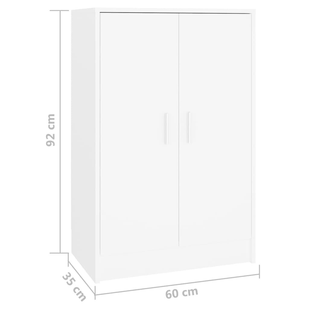 Kingakapp, 60x35x92 cm, valge hind ja info | Jalatsikapid, jalatsiriiulid | kaup24.ee