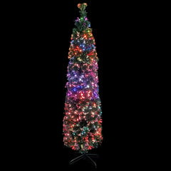 VidaXL kunst jõulupuu koos statiiviga, 120cm, optiline fiiber цена и информация | Искусственные елки | kaup24.ee