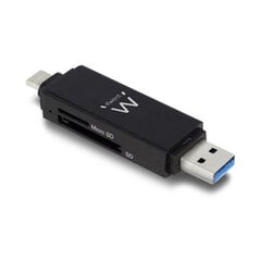 Kaardilugeja Ewent FLTLFL0084 USB 3.1 Gen 1 цена и информация | Адаптеры и USB-hub | kaup24.ee