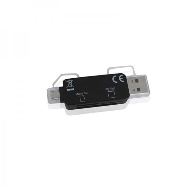 Kaardilugeja approx! FLTLFL0083 APPC33 Micro SD/SD/MMC Micro USB 480 Mbps 32 GB Must цена и информация | USB jagajad, adapterid | kaup24.ee