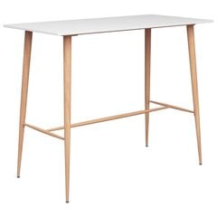 Комплект мебели для бара, 5 частей, белый цена и информация | Комплекты мебели для столовой | kaup24.ee