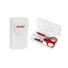 Детский набор для ухода за ногтями Akuku, красный, A0042 цена и информация | Личная гигиена | kaup24.ee