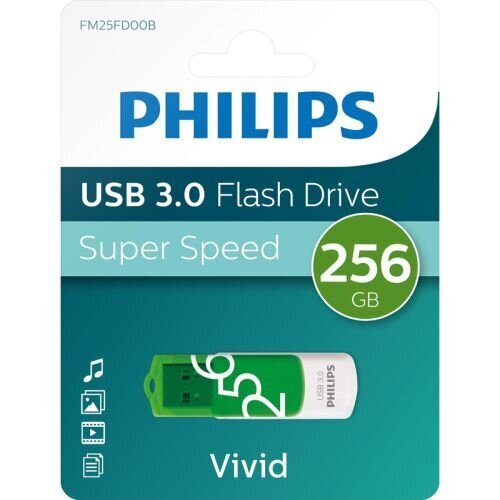 PHILIPS USB 3.0 FLASH DRIVE VIVID EDITION 256GB цена и информация | Mälupulgad | kaup24.ee