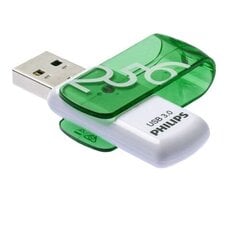 PHILIPS USB 3.0 FLASH DRIVE VIVID EDITION, 256GB, зелёная цена и информация | USB накопители | kaup24.ee