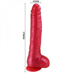 Realistlik Iminappaga dildo "Dong Realistic Dildo" roosa 27cm цена и информация | БДСМ и фетиш | kaup24.ee