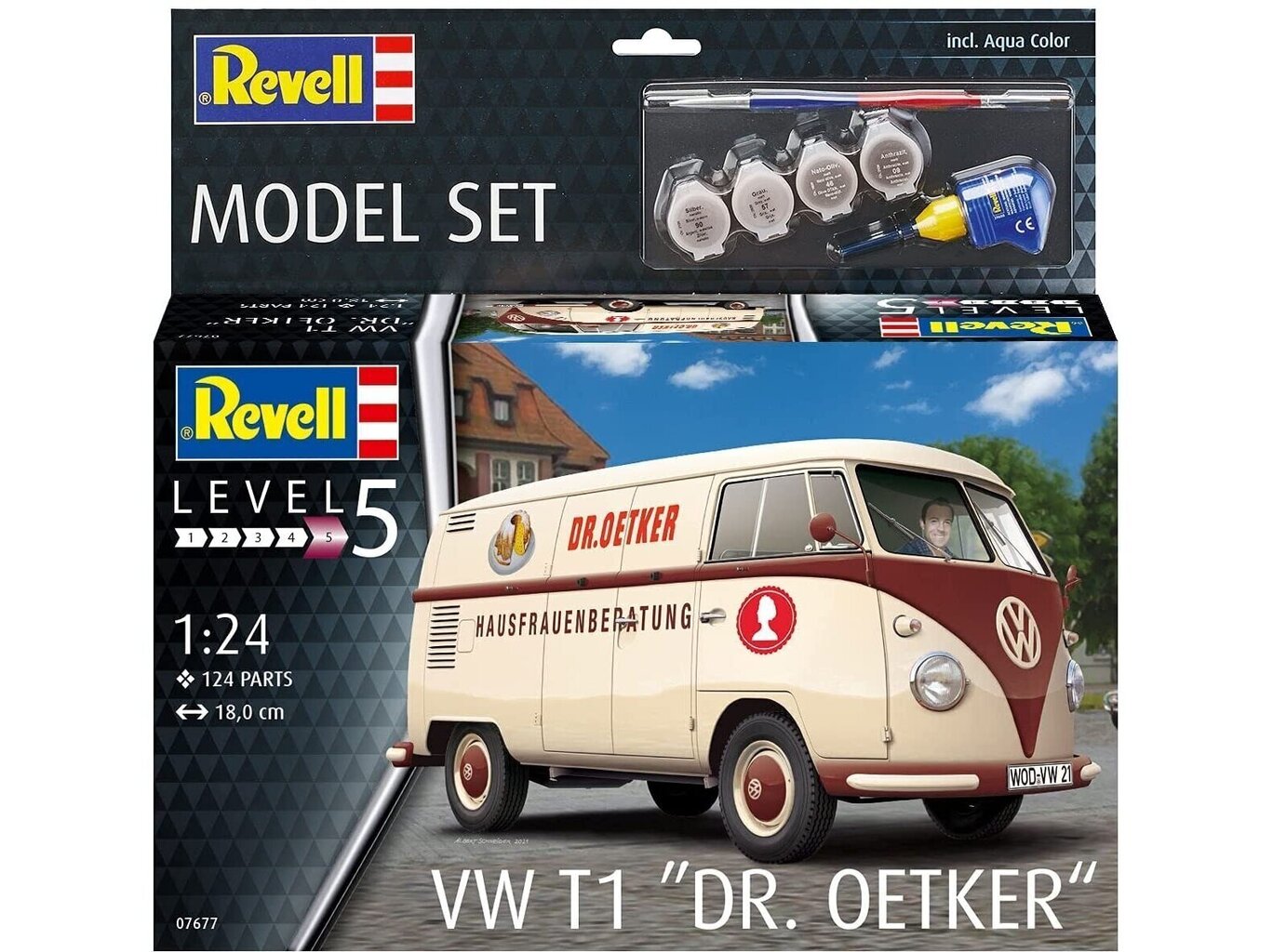 Revell - VW T1 "Dr. Oetker" mudeli komplekt, 1/24, 67677 цена и информация | Klotsid ja konstruktorid | kaup24.ee