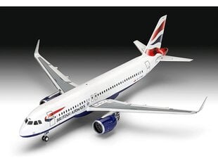 Сборная пластиковая модель Revell - Airbus A320 neo British Airways, подарочный набор, 1/144, 63840 цена и информация | Конструкторы и кубики | kaup24.ee