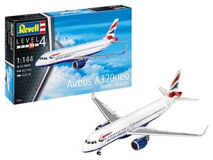 Сборная пластиковая модель Revell - Airbus A320 neo British Airways, подарочный набор, 1/144, 63840 цена и информация | Конструкторы и кубики | kaup24.ee