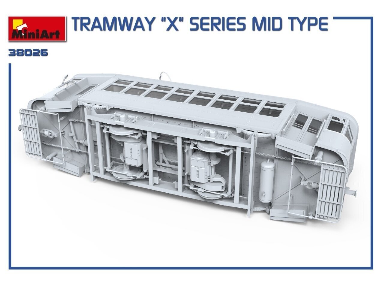 Miniart - Tramway "X" Series Mid Type, 1/35, 38026 hind ja info | Klotsid ja konstruktorid | kaup24.ee