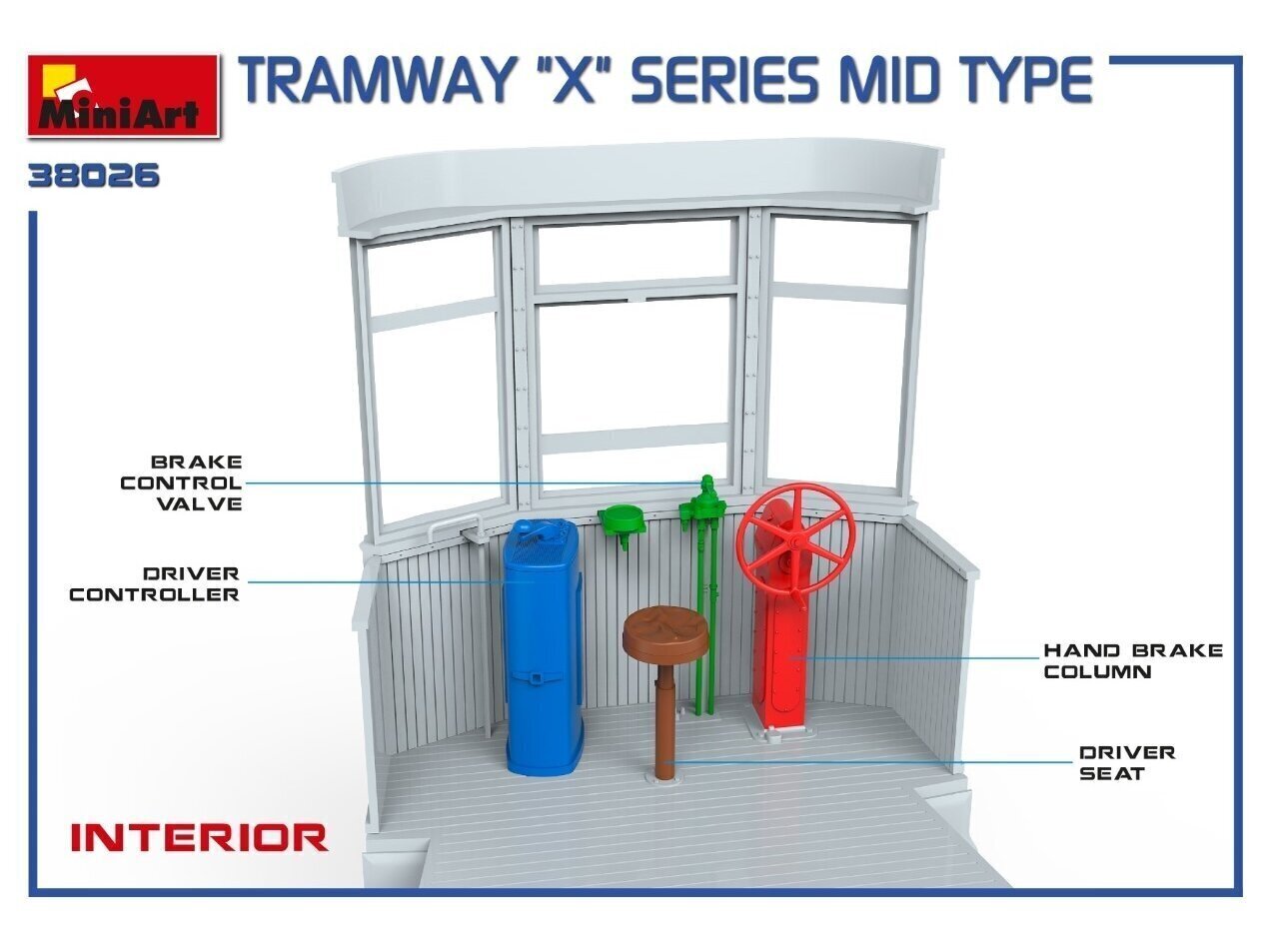 Miniart - Tramway "X" Series Mid Type, 1/35, 38026 hind ja info | Klotsid ja konstruktorid | kaup24.ee