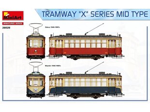 Сборная пластиковая модель Miniart - Tramway «X» Series Mid Type, 1/35, 38026 цена и информация | Конструкторы и кубики | kaup24.ee