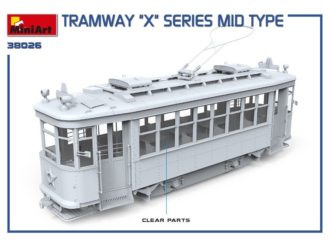 Miniart - Tramway "X" Series Mid Type, 1/35, 38026 hind ja info | Klotsid ja konstruktorid | kaup24.ee