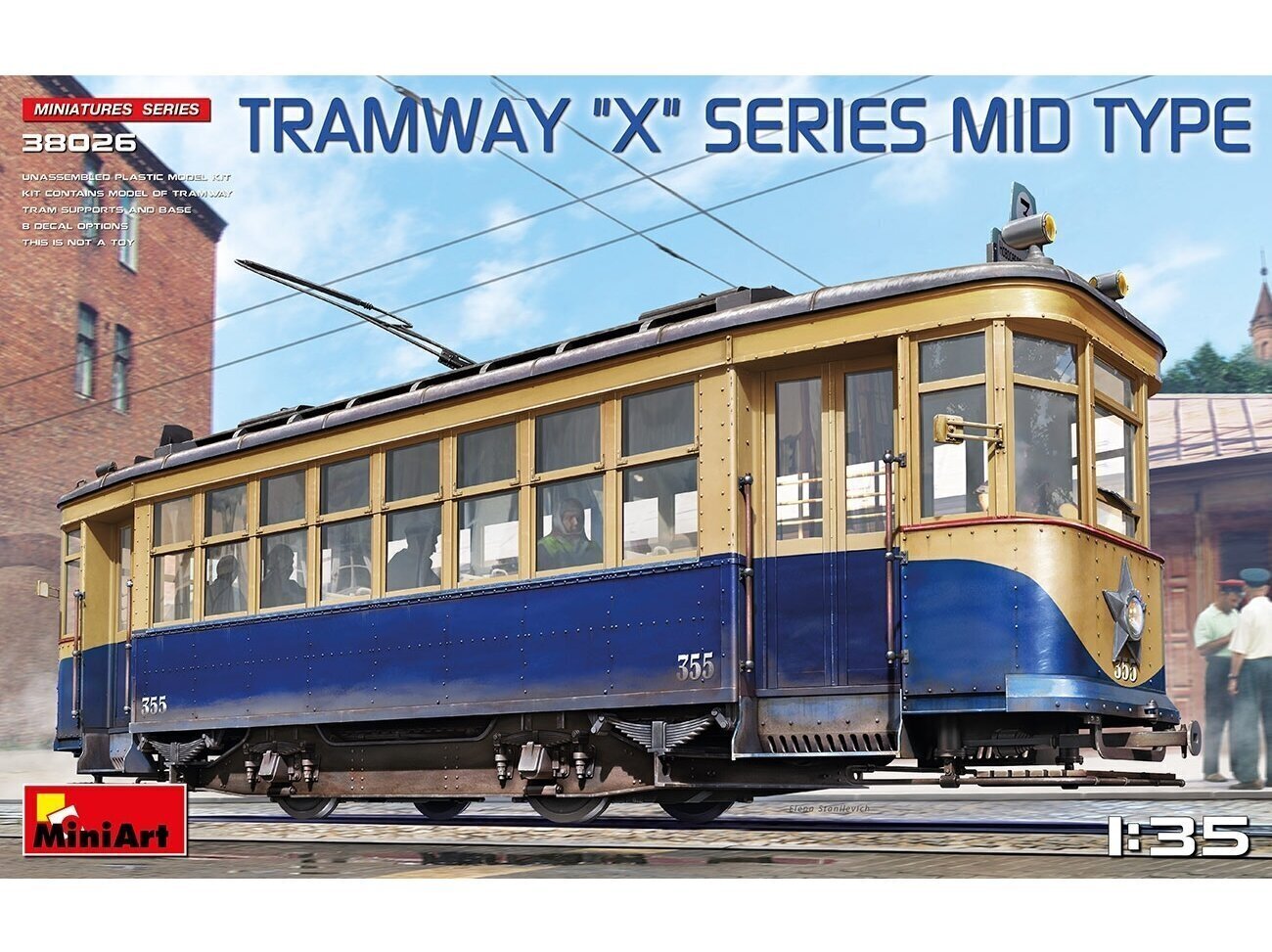 Сборная пластиковая модель Miniart - Tramway «X» Series Mid Type, 1/35,  38026 цена | kaup24.ee