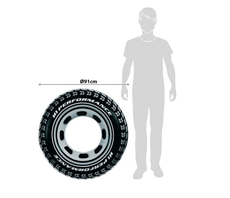 Täispuhutav rõngas Intex Giant Tire hind ja info | Täispuhutavad veemänguasjad ja ujumistarbed | kaup24.ee