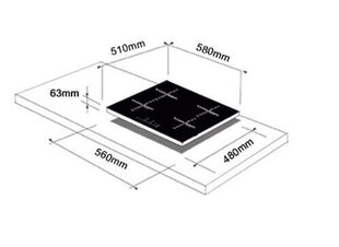 Schlosser PI604Q3 hind ja info | Pliidiplaadid | kaup24.ee