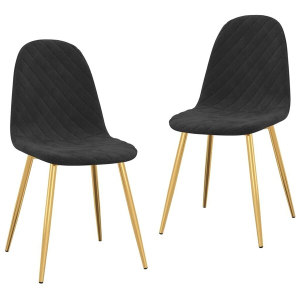 Valgomojo kėdės, 2 vnt, juodos hind | kaup24.ee